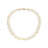 Gold Hematite And White Pearl Collar