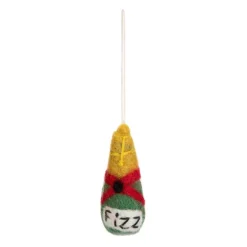 Miniature Champagne Felt Decoration