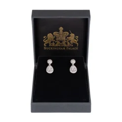 Silver Drop Teardrop Earrings
